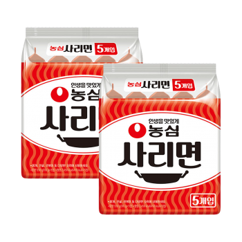 농심) 사리면 110g, 2팩(10봉지입)