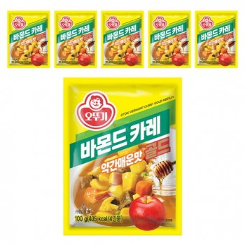 오뚜기 바몬드 카레 골드 약간매운맛 100g 7개