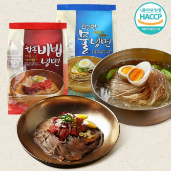 홍푸드 평양물냉면 500g(2인분) + 함흥비빔냉면1kg(2인분)  4인분셋트