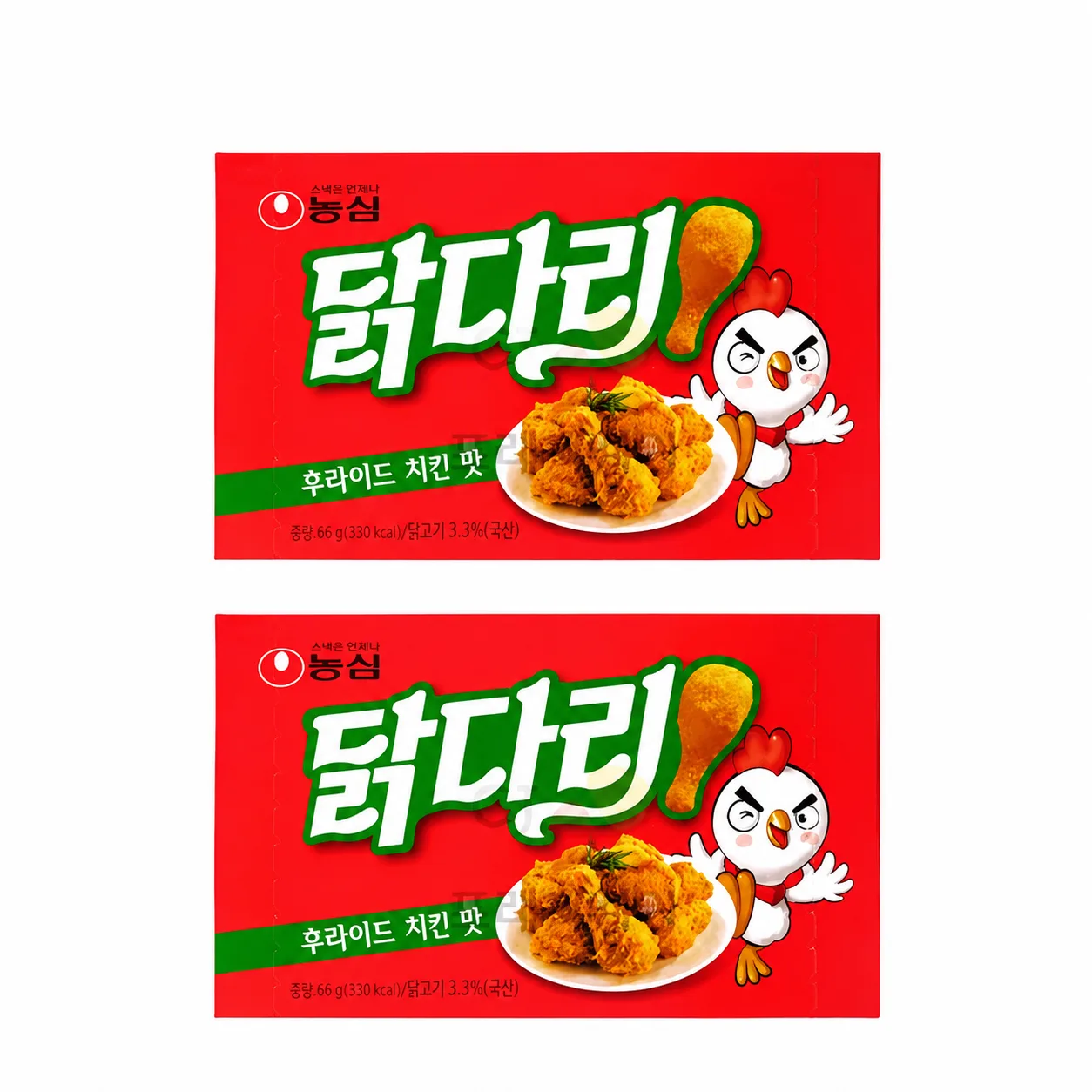 농심 닭다리후라이드66g 2개