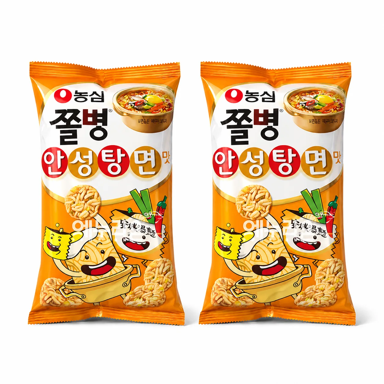 농심 쫄병스낵 안성탕면맛77g 2개