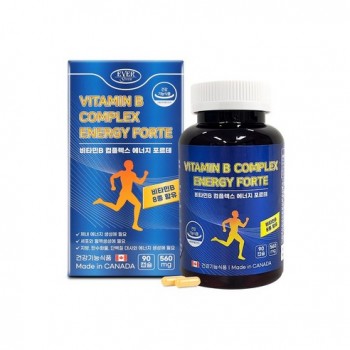 에버그린 비타민B 컴플렉스 에너지포르테 560mg x 90캡슐, 1개,