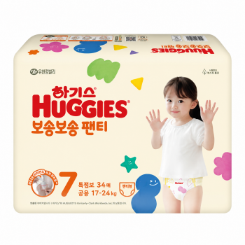 하기스 7단계, 보송보송 팬티형 기저귀 남여공용,