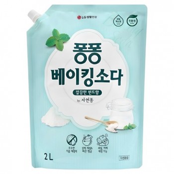 퐁퐁 베이킹소다 주방세제 깔끔한 민트향 리필형, 2L