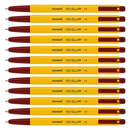 모나미 153 클립 볼펜 1.0mm, 검색, 12개