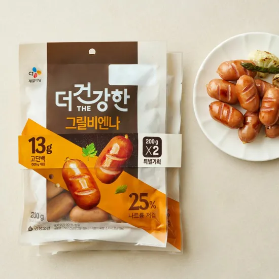 더건강한 그릴비엔나 200g * 2개