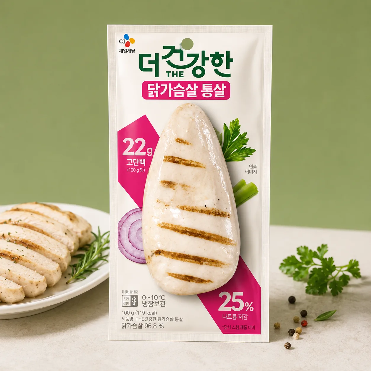 더건강한 닭가슴살 통살 1개