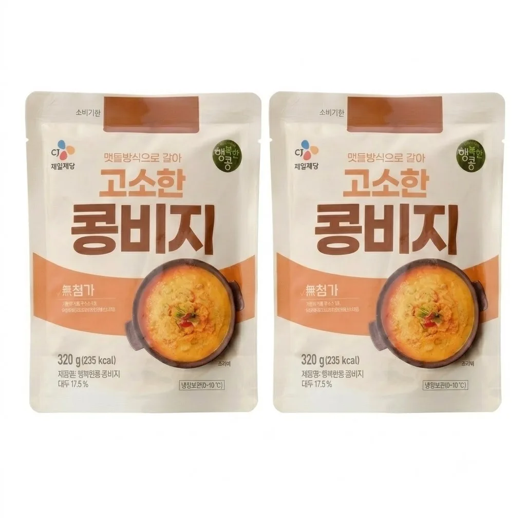 행복한콩 콩비지 320g, 2개