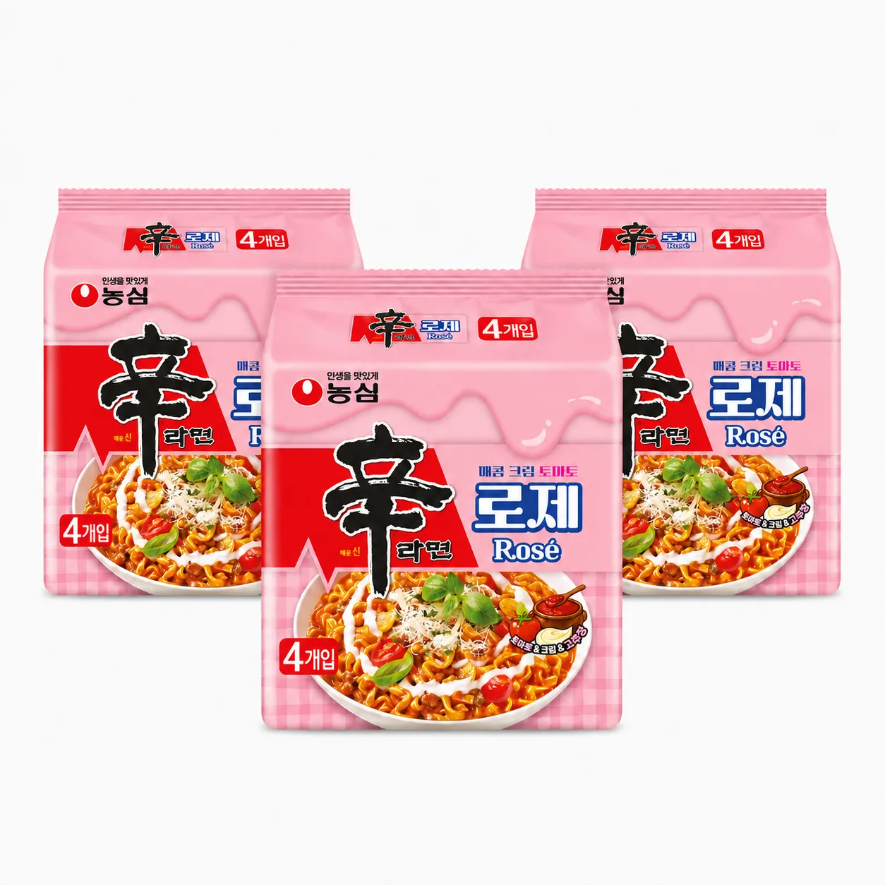 농심 신라면 로제 134g, 12개