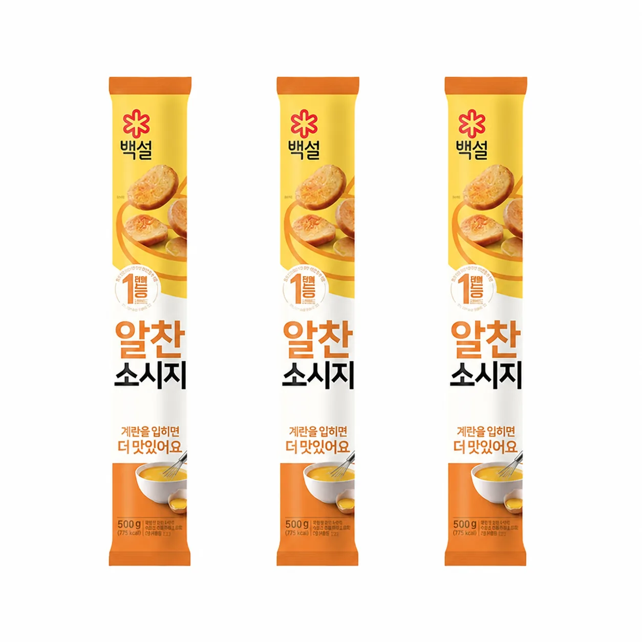 백설 알찬소시지 500g, 3개