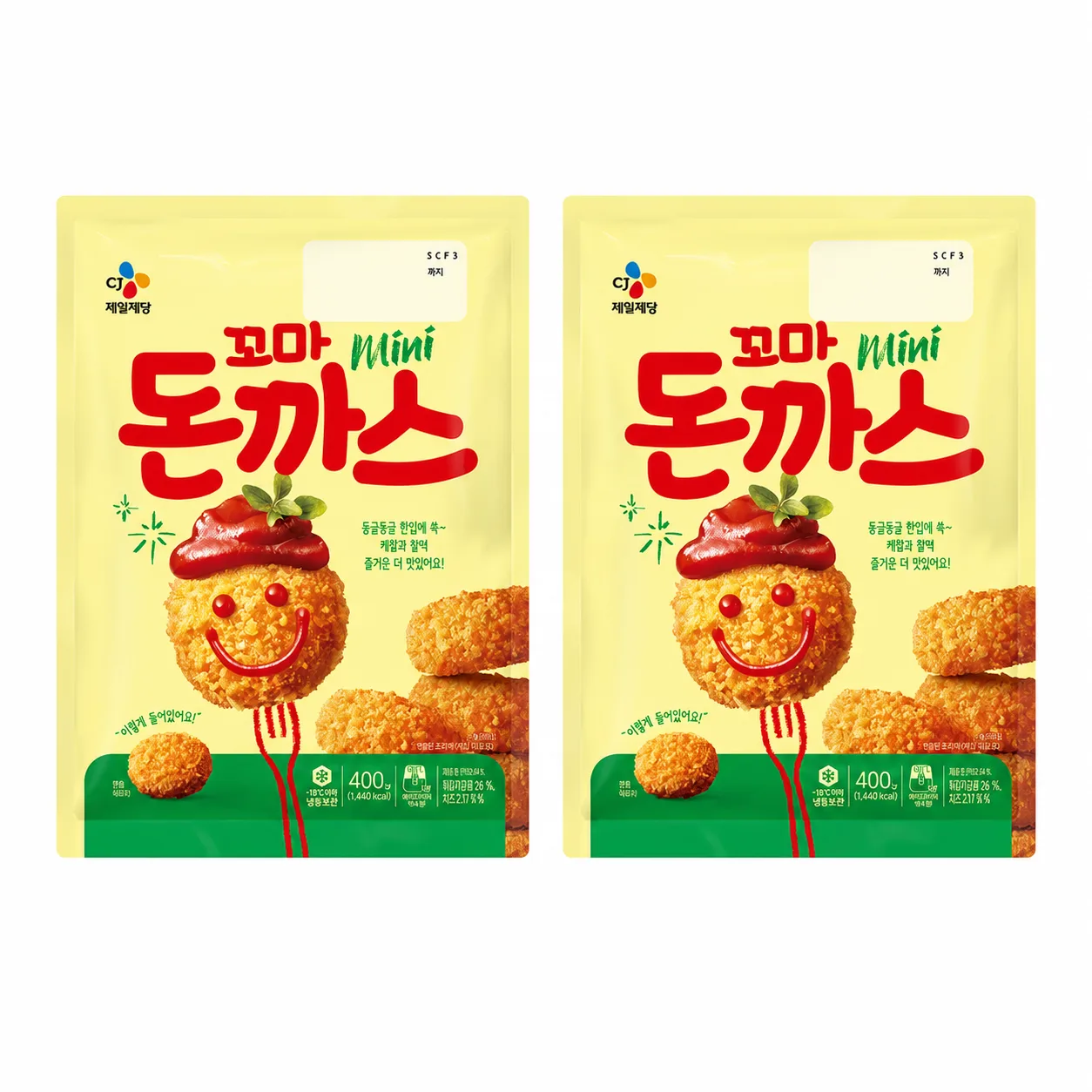 CJ 꼬마 돈까스 400g, 2개