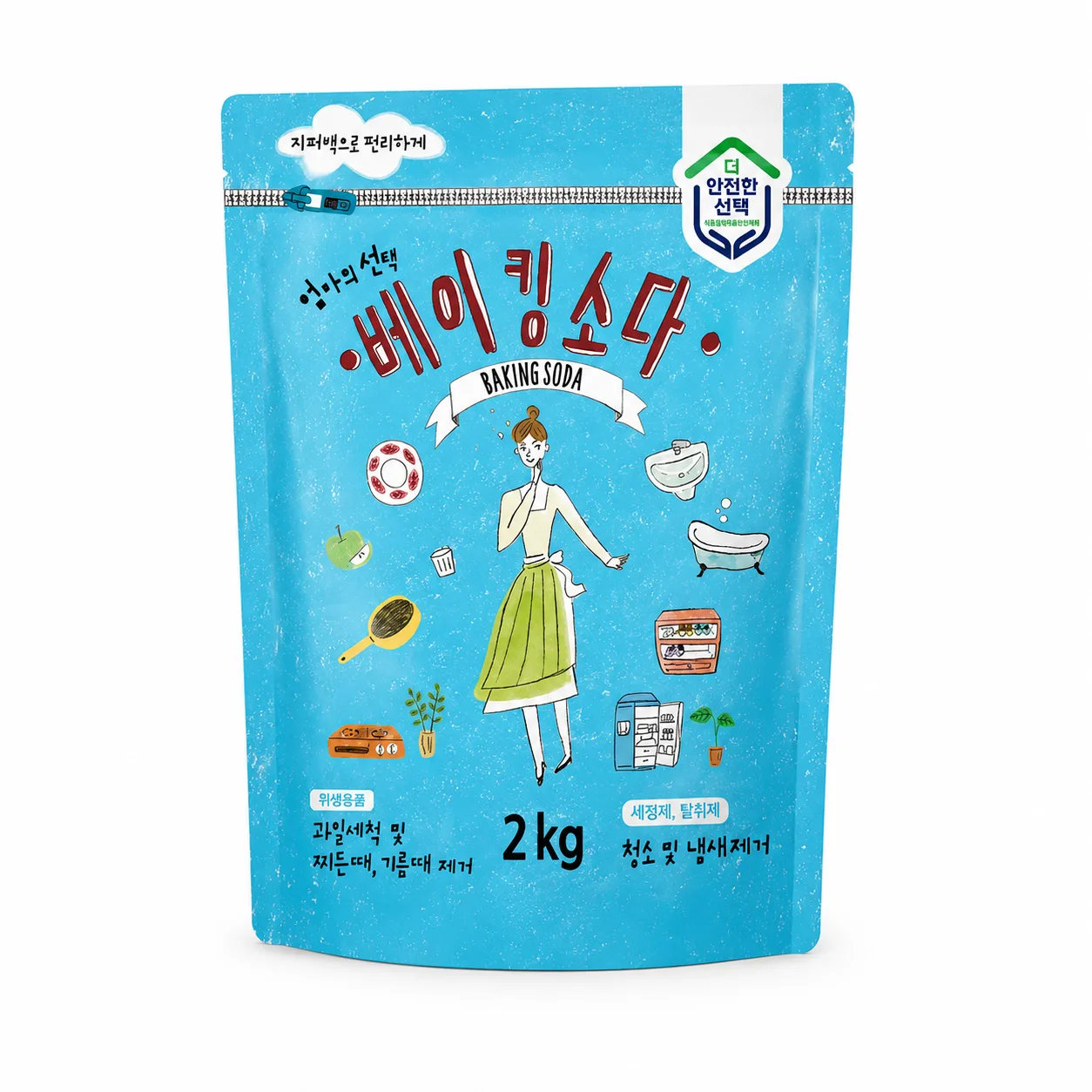 엄마의선택 베이킹소다, 2kg, 1개