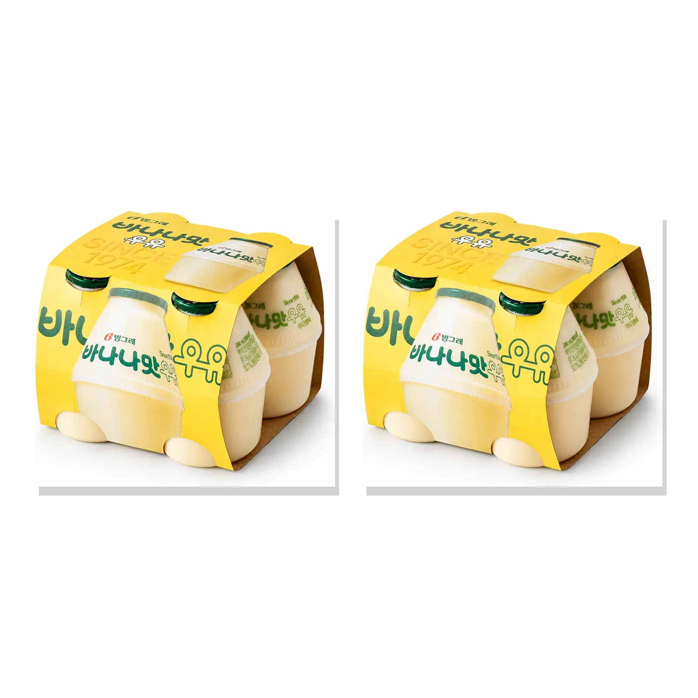 빙그레 바나나맛우유, 240ml 4개입, 2개