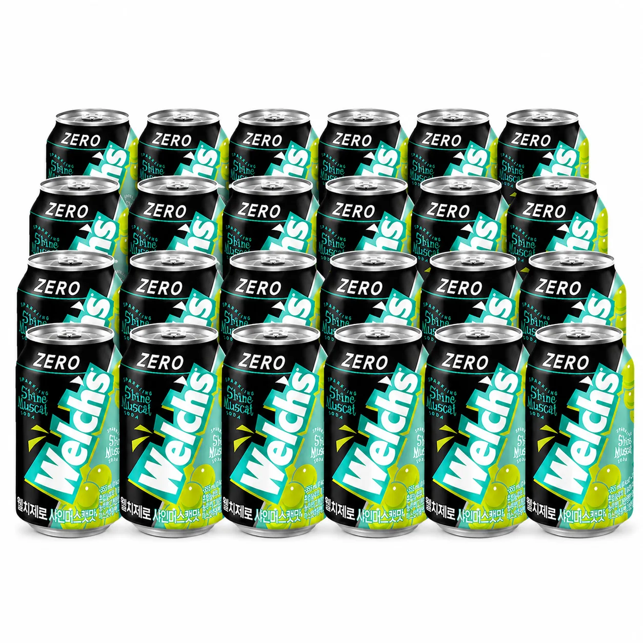 웰치스 제로 샤인머스캣맛, 355ml, 24개