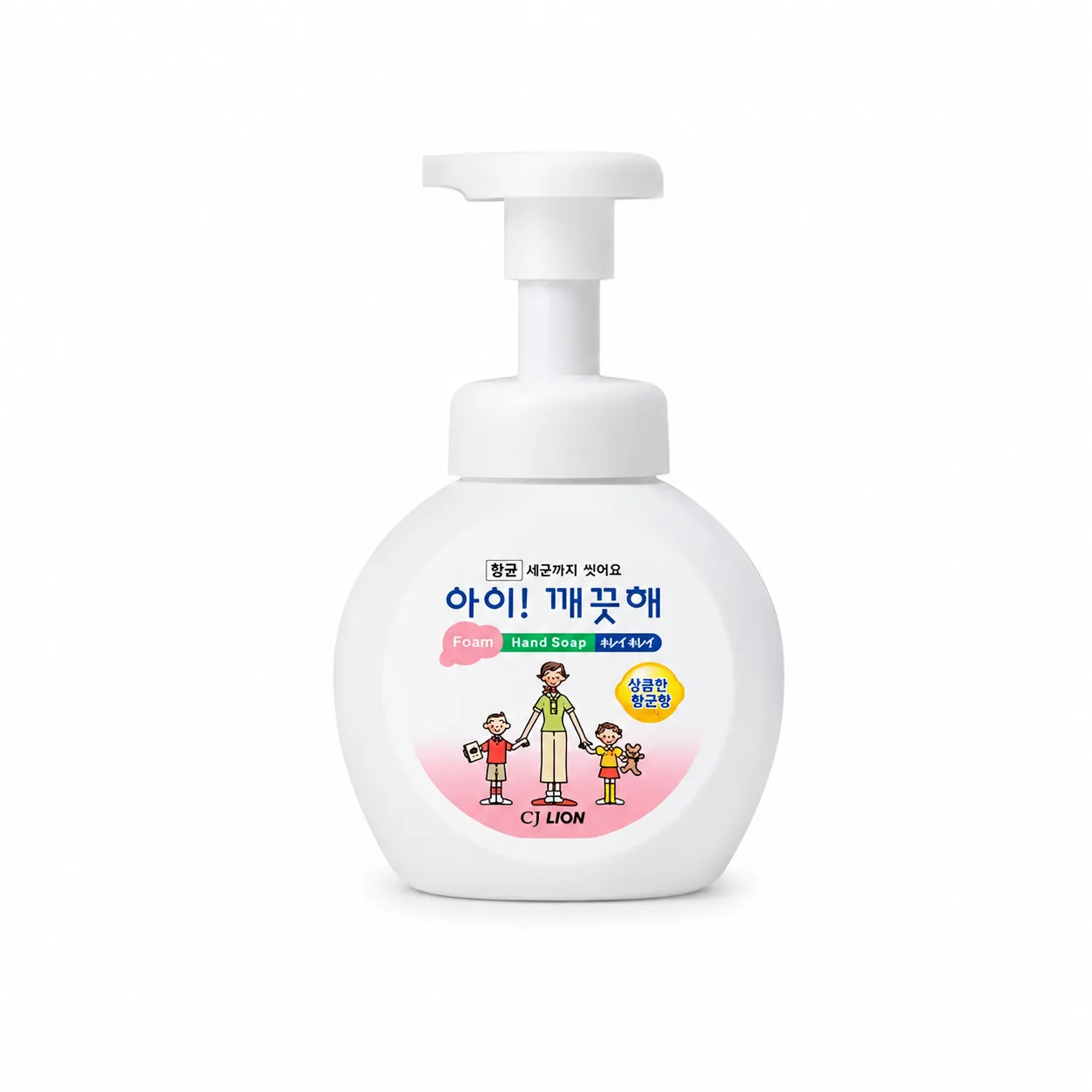 아이깨끗해 핸드워시 용기형 상큼한 레몬향, 250ml,