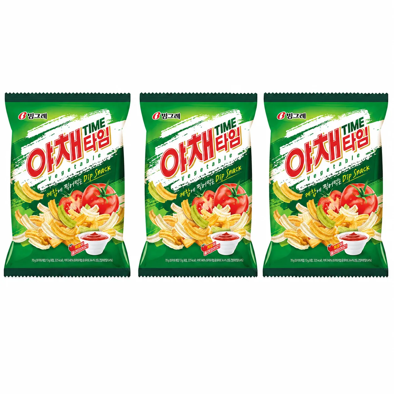빙그레 야채타임 70g, 3개