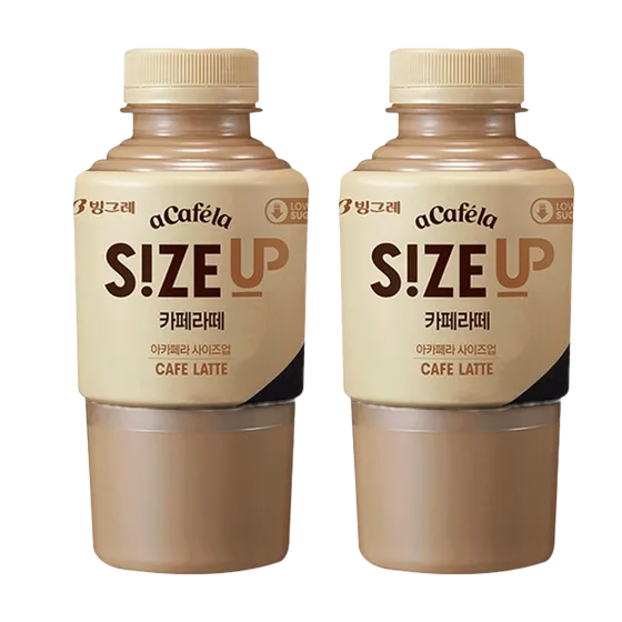 빙그레 아카페라 사이즈업 카페라떼 350ml, 2개